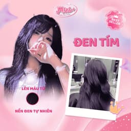 Thuốc nhuộm tóc tại nhà,  Thuốc nhuộm tóc màu ĐEN TÍM không cần tẩy |  Cheeng+ 1