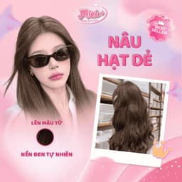 Thuốc nhuộm tóc tại nhà,  Thuốc nhuộm tóc màu NÂU HẠT DẺ  không tẩy |  Cheeng+ 1