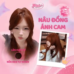 Thuốc nhuộm tóc tại nhà,  Thuốc nhuộm tóc màu NÂU ĐỒNG ÁNH CAM không tẩy |  Cheeng+ 1