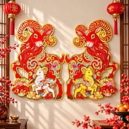 Miếng Dán Cửa Tết 2027 Trang Trí Năm Mới Mang Lại May Mắn Cho Gia Chủ 2