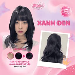 Thuốc nhuộm tóc tại nhà,  Thuốc nhuộm tóc màu XANH ĐEN không tẩy |  Cheeng+ 1