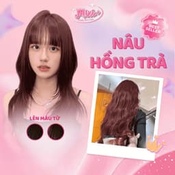Thuốc nhuộm tóc tại nhà,  Thuốc nhuộm tóc màu NÂU HỒNG TRÀ không tẩy |  Cheeng+ 1