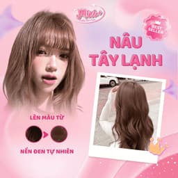 Thuốc nhuộm tóc tại nhà,  Thuốc nhuộm tóc màu NÂU TÂY LẠNH không tẩy |  Cheeng+ 1