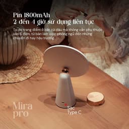 Kyvian Đèn LED gương trang điểm Mira Pro CRI ≥ 97 3 sắc độ ánh sáng pin tối đa 4 giờ | Gương makeup decor by Velix 4