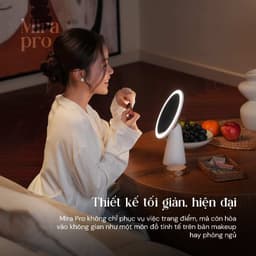 Kyvian Đèn LED gương trang điểm Mira Pro CRI ≥ 97 3 sắc độ ánh sáng pin tối đa 4 giờ | Gương makeup decor by Velix 7