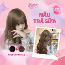 Thuốc nhuộm tóc tại nhà,  Thuốc nhuộm tóc màu NÂU TRÀ SỮA không tẩy |  Cheeng+ 1