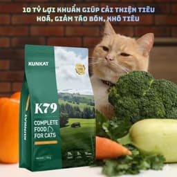 Hạt Cho Mèo KUNKAT K79 5kg Vị Gà Và Cá Hồi Kết Hợp Topping | Yellow Pet 3