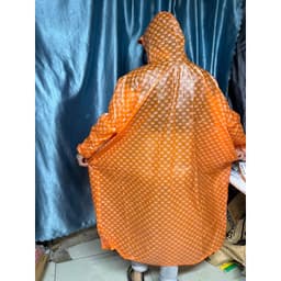 Áo Mưa Cánh Dơi Sọc Ô Không Che Kính và Sọc Caro Có Nhựa Trong Cho Đèn Xe. LMS 6