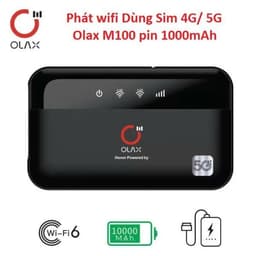 phát wifi Dùng Sim 4G/5G 2in1 Có Pin Dự Phòng Olax M200 và Olax M100 pin 1000mAh/ MT80. NL 8