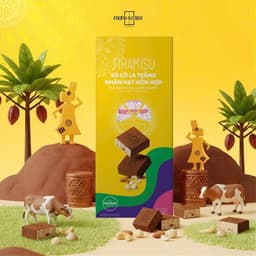 Set Quà Tặng Socola - Combo Tiramisu Nhân Hạt, Nhân Xoài 3 Hộp x 100g | Socola Cao Cấp Mekong Zone 2