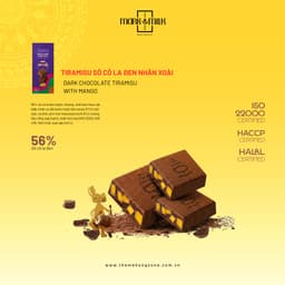 Set Quà Tặng Socola - Combo Tiramisu Nhân Hạt, Nhân Xoài 3 Hộp x 100g | Socola Cao Cấp Mekong Zone 5