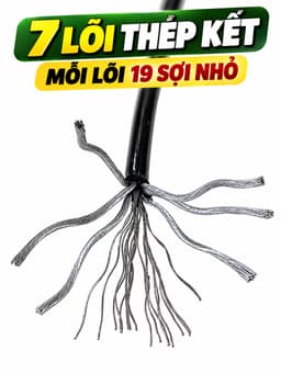 Dây cáp 5mm hàng cao cấp cho máy gym(vỏ bọc PA) 7