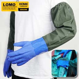 Găng tay làm cá đa năng, vệ sinh công nghệp LOMO chất liệu PVC + vải siêu bền, chống nước, chống xước, siêu dai, dày dặn 1
