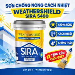 [Chống thấm mái tôn] Sơn chống nóng cách nhiệt SIRA S400 1