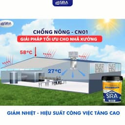 [Chống thấm mái tôn] Sơn chống nóng cách nhiệt SIRA S400 2