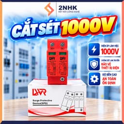 Aptomat DC 1000V 16A, 20A, 25A, 32A, 40A , 63A, 125A, chống sét DC 1000V và cắt sét AC 385V cho điện 220v 6
