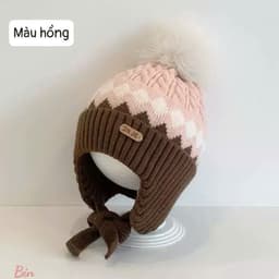 🧸❄️ MŨ LEN CHE TAI CHO BÉ – XINH XẮN HẾT NẤC, ẤM ÁP MÙA ĐÔNG 💕 A2B4 2