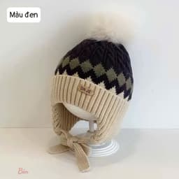 🧸❄️ MŨ LEN CHE TAI CHO BÉ – XINH XẮN HẾT NẤC, ẤM ÁP MÙA ĐÔNG 💕 A2B4 5