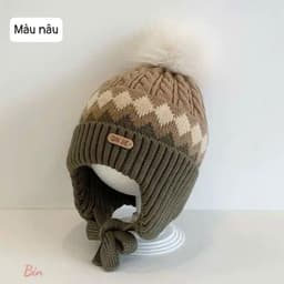 🧸❄️ MŨ LEN CHE TAI CHO BÉ – XINH XẮN HẾT NẤC, ẤM ÁP MÙA ĐÔNG 💕 A2B4 3