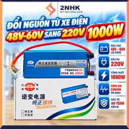 BỘ CHUYỂN ĐỔI NGUỒN TỪ XE ĐIỆN 48V-60V SANG 220V CÔNG SUẤT 1000W-3500W 2