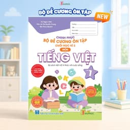 Sách - Combo Bộ Đề Cương Toán ,Tiếng Việt Ôn Tập Cuối Kỳ 2 Lớp 1 Kết Nối Tri Thức Có QR Đáp Án 3