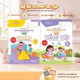 Sách - Combo Bộ Đề Cương Toán ,Tiếng Việt Ôn Tập Cuối Kỳ 2 Lớp 1 Kết Nối Tri Thức Có QR Đáp Án 1
