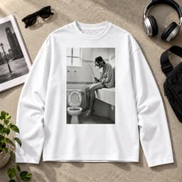 Áo thun dài tay Nam Nữ "PRIVATE MOMENT – Khoảnh khắc riêng tư" Áo Long Sleeve Oversize form rộng thoải mái 4