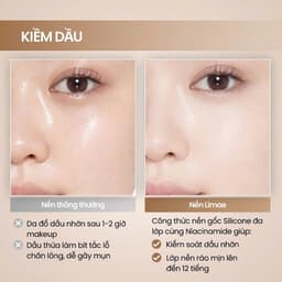Kem nền kiềm dầu LIMAE Liquid Foundation chất nền mịn, dễ tán, lâu trôi, tiệp da 30ml-MP2K 8