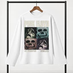Áo thun dài tay Nam Nữ "Pink Floyd: Live at Pompeii" Áo Long Sleeve Oversize form rộng thoải mái 6