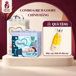 [Kèm quà ib shop] Combo mua 6 bịch Tã/bỉm Gooby siêu mỏng, thấm hút, đủ size NB,S,M,L,XL,XXL,XXXL 1