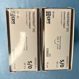 [ Bán theo hộp ] Chỉ Tự Tiêu CPT TRUSTIGUT C 4/0 5/0 6/0 (CHROMIC CATGUT) - CHÍNH HÃNG 2