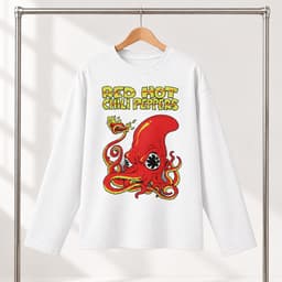 Áo thun dài tay Nam Nữ " Red Hot Chili Peppers" Áo Long Sleeve Oversize form rộng thoải mái 3