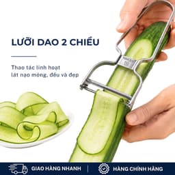 Nạo rau củ quả hai lưỡi cao cấp thép kháng gỉ thương hiệu 2