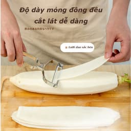 Nạo rau củ quả hai lưỡi cao cấp thép kháng gỉ thương hiệu 6