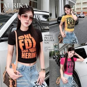 Áo Thun Nữ Ôm Body In Typography, Chất Thun Co Giãn 4 Chiều Mềm Mịn, Tôn Dáng Thanh Lịch, Áo Basic Trơn Dễ Phối Đồ Q18