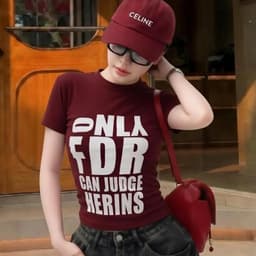 Áo Thun Nữ Ôm Body In Typography, Chất Thun Co Giãn 4 Chiều Mềm Mịn, Tôn Dáng Thanh Lịch, Áo Basic Trơn Dễ Phối Đồ Q18 3