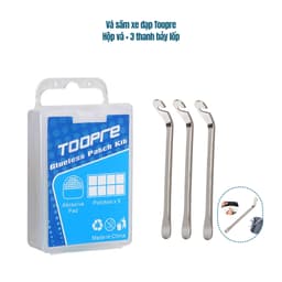 Bộ Vá Săm Xe Đạp TOOPRE 8 miếng dán + Bẩy Lốp Thép (KHÔNG DÍNH ĐỀN TIỀN) 8 miếng dán, dụng cụ vá lốp 3