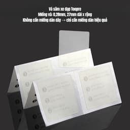 Bộ Vá Săm Xe Đạp TOOPRE 8 miếng dán + Bẩy Lốp Thép (KHÔNG DÍNH ĐỀN TIỀN) 8 miếng dán, dụng cụ vá lốp 9