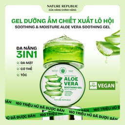 NATURE REPUBLIC SOOTHING & MOISTURE ALOE VERA SOOTHING GEL 300ML 1