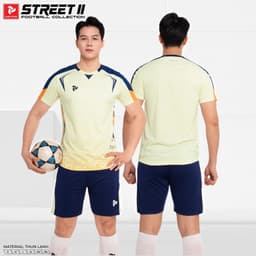 [Chính hãng JustPlay] [Nhận in tên số ]Quần Áo Bóng Đá, Đồ Đá Banh Street II Xanh lông công Vải thun lạnh cao cấp 4