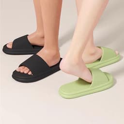 Dép xốp siêu nhẹ đi trong nhà, văn phòng, khách sạn họa tiết đơn giản, êm chân, chống thấm nước 4