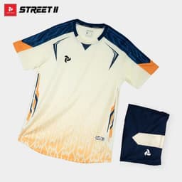 [Chính hãng JustPlay] [Nhận in tên số ]Quần Áo Bóng Đá, Đồ Đá Banh Street II Xanh lông công Vải thun lạnh cao cấp 3