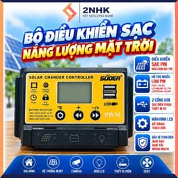 Bộ điều khiển sạc pin năng lượng mặt trời 30A/12v 24v, Đủ công suất sử dụng cho gia đình 1