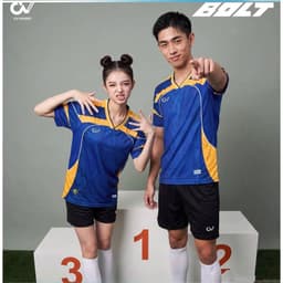 [Chính hãng CV Sport] [Nhận in tên số theo yêu cầu] Quần Áo Bóng Đá CV Bolt Xanh Dương vải C-Airmaxx siêu nhẹ Cao Cấp 9