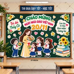 Set Sticker Dán Tường, Dán Bảng Trang Trí  20/11 - Decor Cửa Hàng, Lớp Học, Quán cafe, Spa, Nai, Mi - Huyền My Decor 7