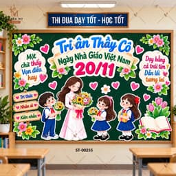 Set Sticker Dán Tường, Dán Bảng Trang Trí  20/11 - Decor Cửa Hàng, Lớp Học, Quán cafe, Spa, Nai, Mi - Huyền My Decor 8