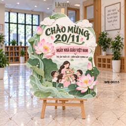 Bảng Dựng Decor 20/11, Chào Mừng Ngày Nhà Giáo Việt Nam – Trang Trí Lớp Học, Sự Kiện, Cửa Hàng, Văn Phòng- HeMy Decor 4