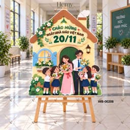 Bảng Dựng Decor 20/11, Chào Mừng Ngày Nhà Giáo Việt Nam – Trang Trí Lớp Học, Sự Kiện, Cửa Hàng, Văn Phòng- HeMy Decor 9