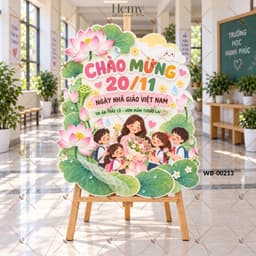 Bảng Dựng Decor 20/11, Chào Mừng Ngày Nhà Giáo Việt Nam – Trang Trí Lớp Học, Sự Kiện, Cửa Hàng, Văn Phòng- HeMy Decor 2