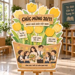 Bảng Dựng Decor 20/11, Chào Mừng Ngày Nhà Giáo Việt Nam – Trang Trí Lớp Học, Sự Kiện, Cửa Hàng, Văn Phòng- HeMy Decor 6